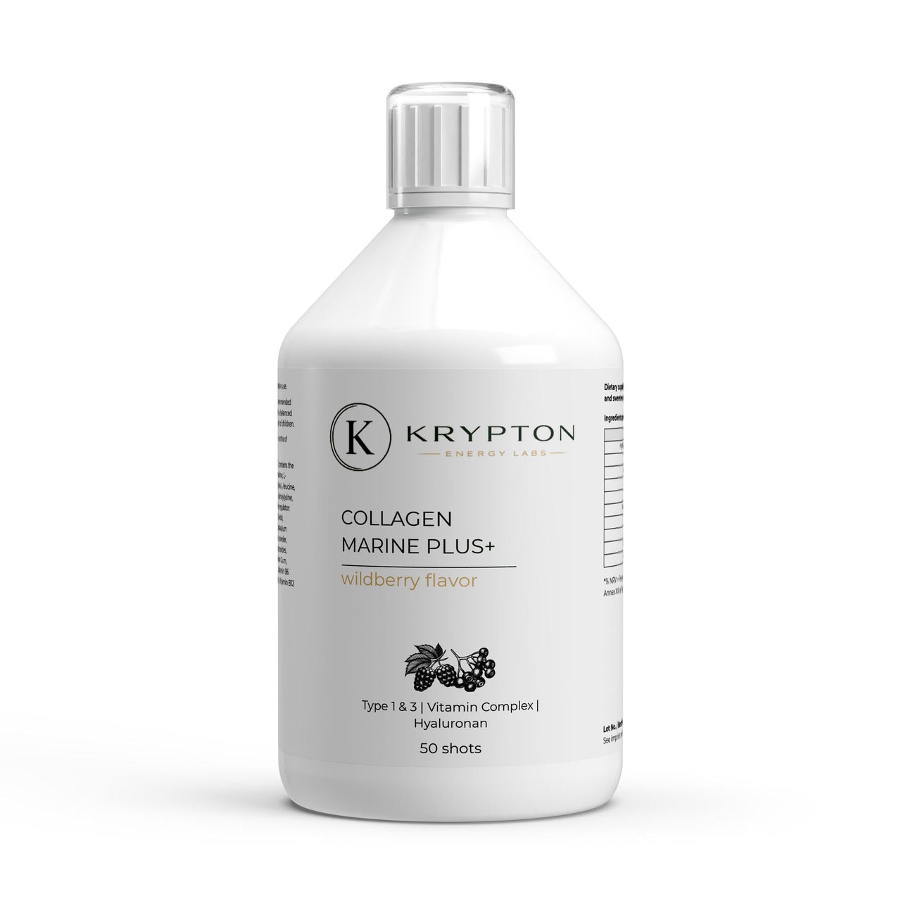 Collagen Marine Plus+ Shots – Wild Berry - Krypton Energy Labs