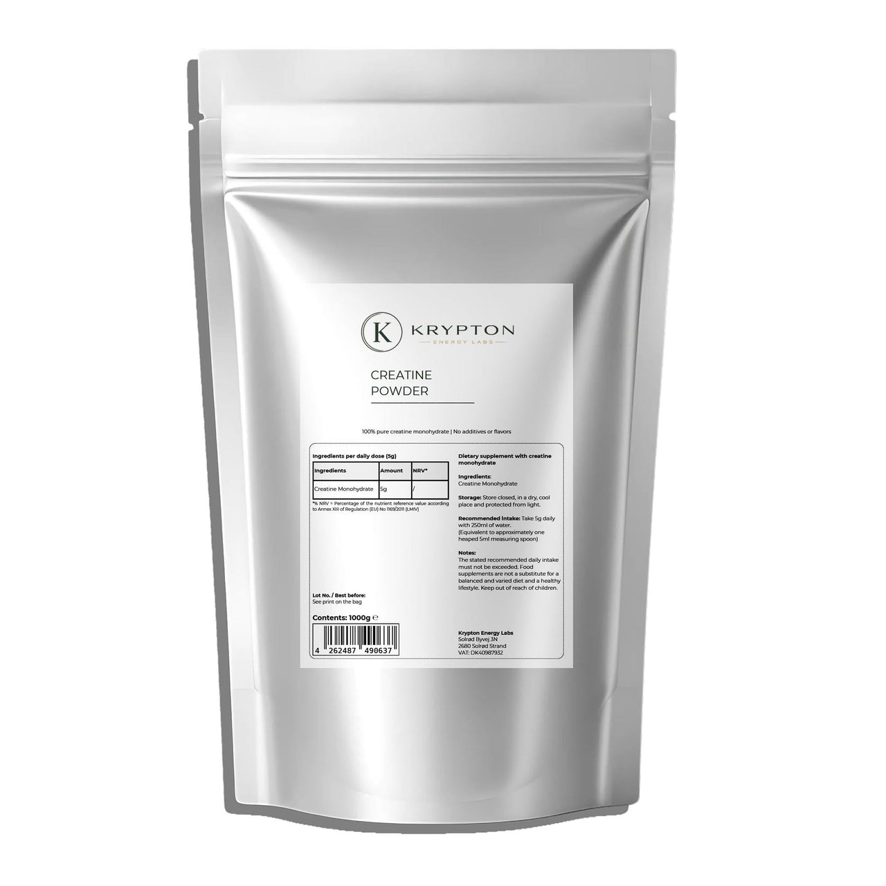 Creatine Monohydrate Powder - Krypton Energy Labs