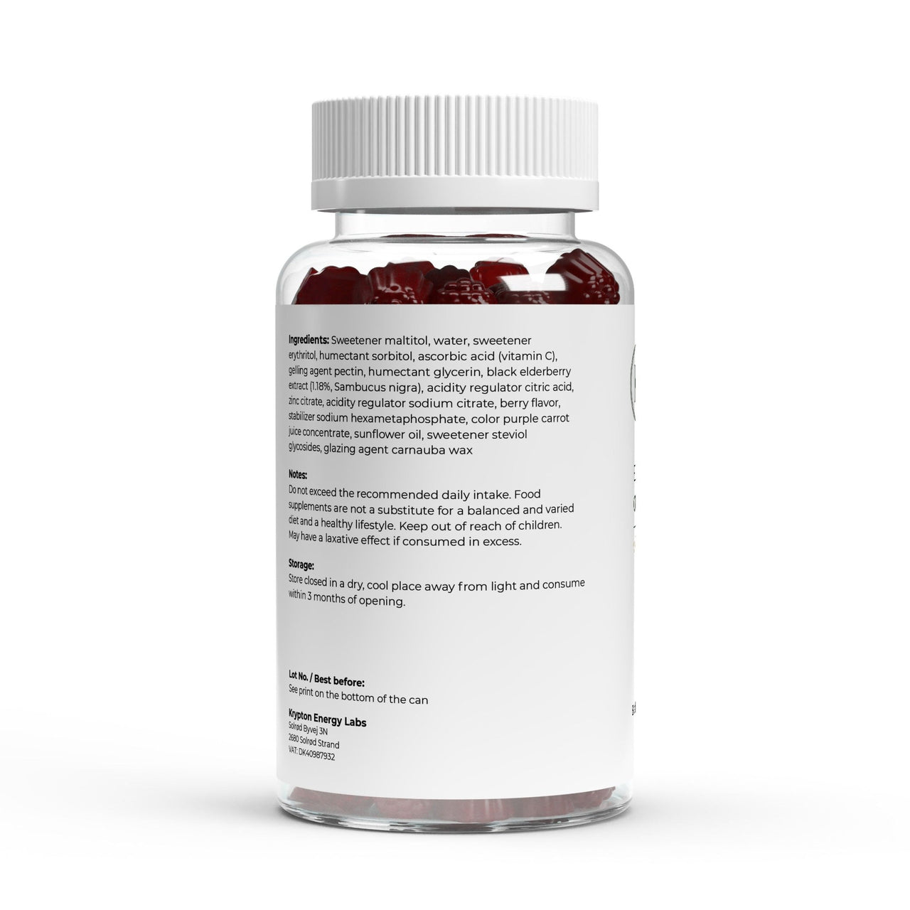Elderberry + Vitamin C + Zink Gummies - Krypton Energy Labs