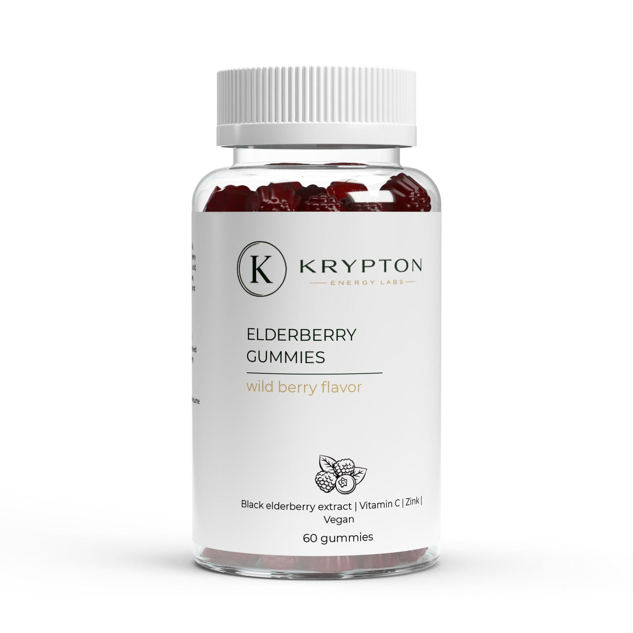 Elderberry + Vitamin C + Zink Gummies - Krypton Energy Labs