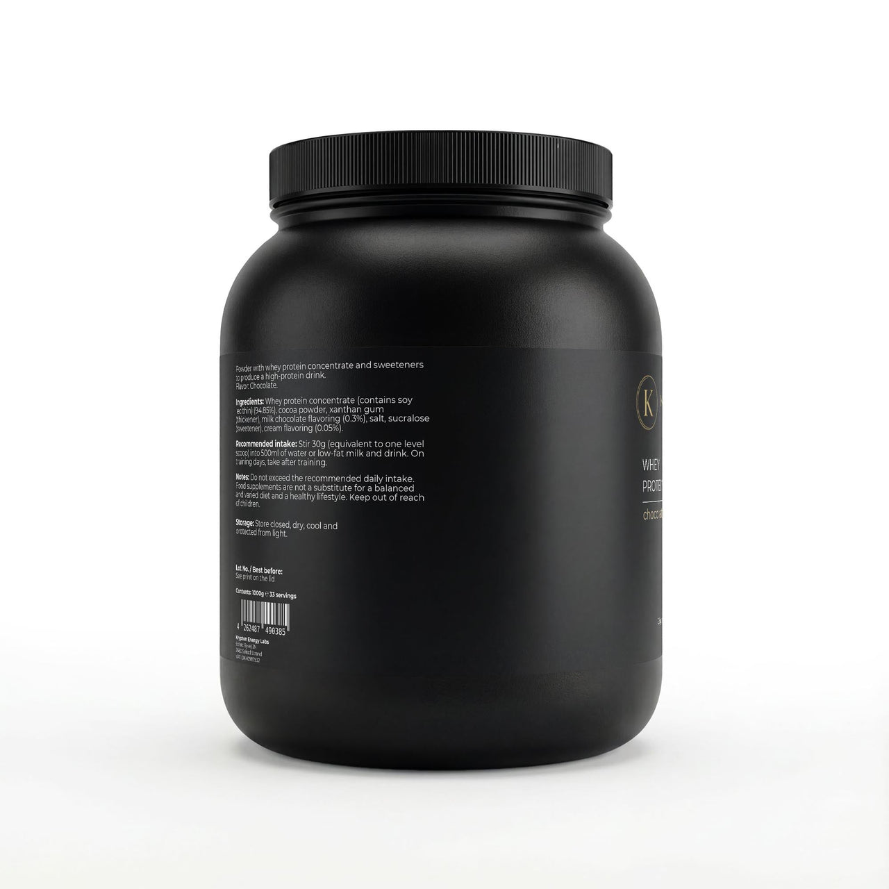 Premium Whey - Chocolate - Krypton Energy Labs