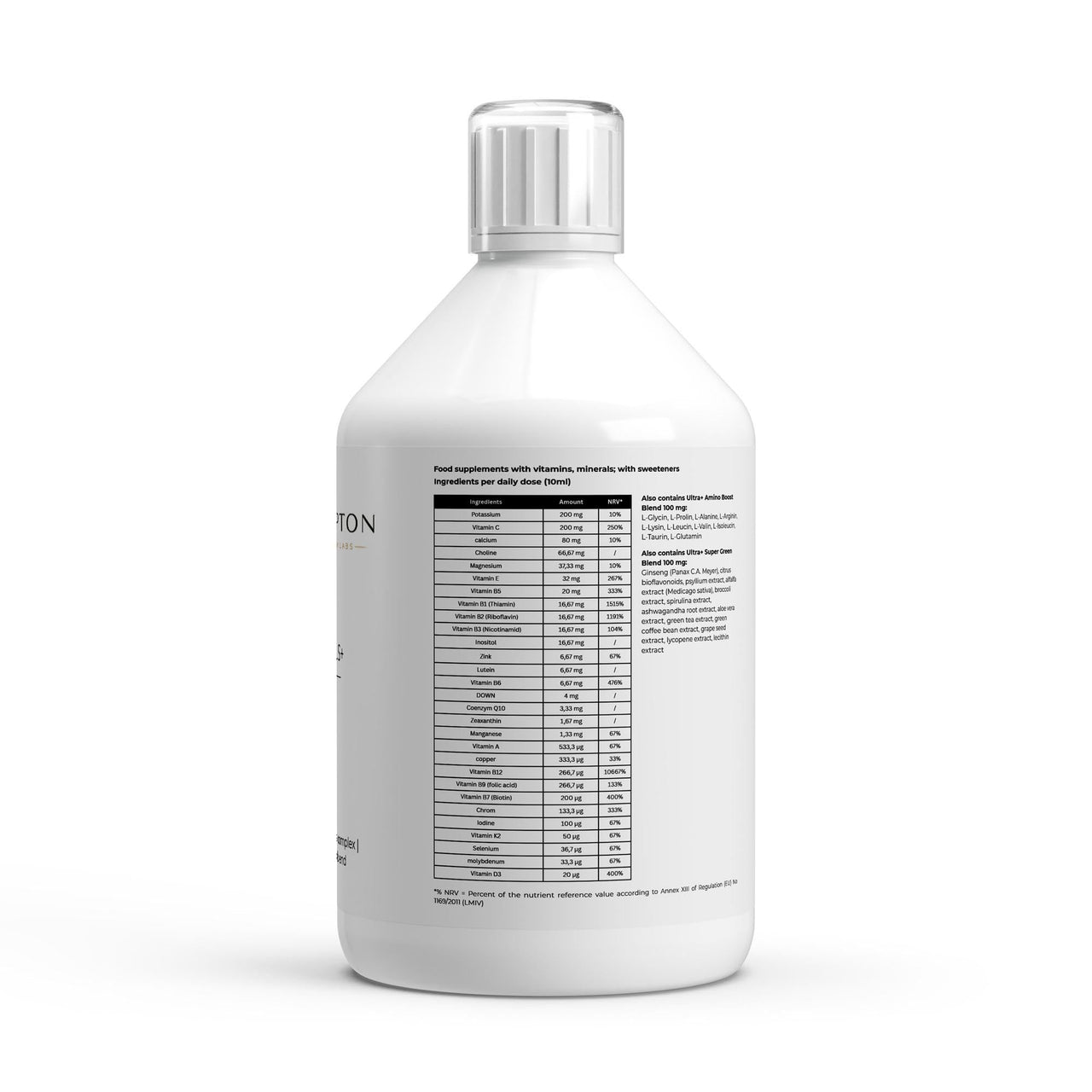 Ultra+ Essentials Multivitamin - 500ml - Krypton Energy Labs